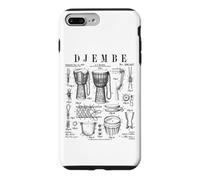 Djembé Drummer Africain Drummer Musique Vintage Brevet Coque pour iPhone 7 Plus/8 Plus
