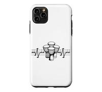 Djembé Notes ECG Rythme Cardiaque Tambour Afrique Ethno Percussion Coque pour iPhone 11 Pro Max