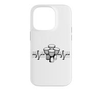 Djembé Notes ECG Rythme Cardiaque Tambour Afrique Ethno Percussion Coque pour iPhone 14 Pro