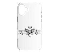 Djembé Notes ECG Rythme Cardiaque Tambour Afrique Ethno Percussion Coque pour iPhone 16 Plus