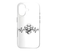 Djembé Notes ECG Rythme Cardiaque Tambour Afrique Ethno Percussion Coque pour iPhone 17