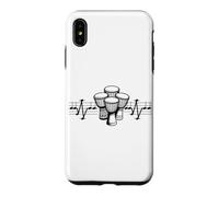 Djembé Notes ECG Rythme Cardiaque Tambour Afrique Ethno Percussion Coque pour iPhone XS Max