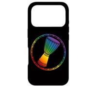 Djembé Tambour Africain Arc-en-Ciel du Fier Batteur Djembe Coque pour iPhone 17 Pro