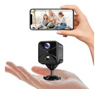 DJFNJH Mini Kamera, 4K Full HD Kamera, Akku-betrieben WiFi-Konnektivität 145°Weitwinkel Kamera Live Übertragung Handy APP mit Bluetooth,mit Bewegungserkennung für Startseite Büro Repository