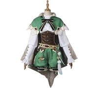 DJFOG Genshin Impact Venti Cosplay Costume Venti Cosplay Tenues Genshin Impact Cosplay Adulte Cosplay Costume pour Halloween,Vert,M