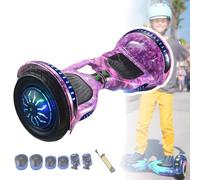 DJFYVAEIO Draisienne 10 Pouces,Autonomie De 5 à 15 Km,Connectivité Bluetooth,Capacité De Charge Maximale De 100 Kg, éclairage D'ambiance LED,Angle D'inclinaison De 15°,pour Adolescents Et Adultes D