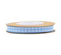 djgkENVQ Ruban de Satin, Ruban Vichy Noir et Blanc 100% Polyester, Bord tissé, 5 m, Ruban à Carreaux(G,6mm)