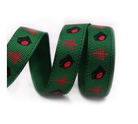 djgkENVQ Ruban de Satin, Rubans de Noël 0,63″ Galons Gros-Grain Multicolore Organza Satin Métallisé(E,10yard)
