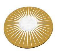 djgkENVQ Tapis, Tapis Rond Imitation Cachemire, Tapis Abstrait Doux et Moelleux(Yellow a,D120cm(47inch))