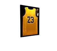 DJHGNFRDK Présentoir pour maillot de football, Cadre d'affichage de maillot de sport en bois, support mural, plusieurs tailles(60x80cm)