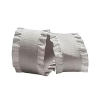 DJHGNFRDK Ruban de Velours, Velvet Ruffle Edge Matte Ribbons for Hair Bows DIY Corsage 50 Yards Peach 1-1.5 inch(1,40mm 10yards)