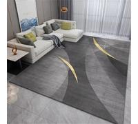 DJHWWD Antiderapant Tapis Chambre À Coucher Descente de lit 160x210CM Cuisine Long Gris Moderne et Simple en Jaune