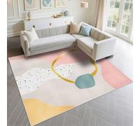 DJHWWD Décoration Chambre Ado Non Slip 100x160cm, Rose Gris Design Moderne et Minimaliste pour la Chambre de Fille de Salon