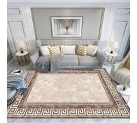 DJHWWD Home Tapis Chemin Couloir lavables 100x160CM Entree Exterieur Marron rétro et Minimaliste Fille