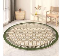 DJHWWD Lavable Tapis Descente de Lit Anti Dérapant Doux Kaki Moderne pour Salle À Manger,Chambre Adolescent Fille,Chambre Ado 160X160cm