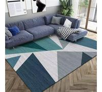 DJHWWD Moquette Int¨¦Rieure Tapis Devant Cheminée d entrée 90x120CM Le du Salon Bleu rectangulaire Gris-Vert De Couloir
