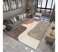 DJHWWD Tapis Adolescent Tapis de Jeux Tapis De Chambre Rectangulaire Marron Beige Moquette À Poils Ras Balcon Tapis De SolTapis D'Éveil pour Bébé 50X80CM