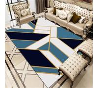 DJHWWD Tapis Bebe Chambre Grande Taille 120x180CM Bleu Moderne Gris Jaune Pas Chere Lavable en Machine pour Salon de Marche Walking Pad