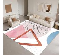 DJHWWD Tapis Chambre Bebe Lavable 180x250cm,Grand Tapis Style Moderne pour Terrasse,Parc,Balcon Blanc