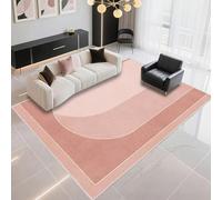 DJHWWD Tapis De Ménage Facile d'entretien 180x250cm, Rose Tapis XXL Salon Minimaliste Moderne adapté à la Chambre de Fille