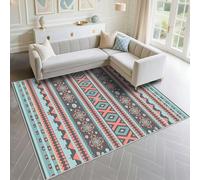 DJHWWD Tapis De Salon Domestique Ne Blesse Pas Le Sol 160x200cm, Bleu Tapis Geant Motif géométrique Moderne Rose pour la Chambre de Fille de Salon