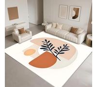 DJHWWD Tapis Maison Anti Derapant 160x200cm,l'art De La Simplicité pour Parc,Chambre Bébé,Bureau Blanc