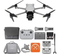 DJI Air 3S Fly More Combo avec accessoires polyvalents, drone avec caméra CMOS 1 » grand angle & téléobjectif moyen, vidéo HDR 4K, détection omnidirectionnelle des obstacles la nuit et 3 batteries