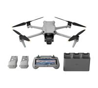DJI Bundle Air 3 Fly More avec RC 2 (radiocommande avec écran), drone avec télécaméra moy. et double caméra principale pour adultes 4K HDR, temps de vol max. 46 min, 48 MP, O4, deux batteries sup.