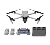 DJI Bundle Air 3 Fly More avec RC 2 (radiocommande avec écran), drone avec télécaméra moy. et double caméra principale pour adultes 4K HDR, temps de vol max. 46 min, 48 MP, O4, deux batteries sup