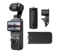 DJI Bundle Family Osmo Pocket 4, caméra vlog de Poche avec nacelle, poignée Batterie et Mini trépied, capteur CMOS 1 Pouce et 4K/240 IPS, stabilisation sur 3 Axes, Stockage intégré de 107 Go