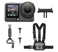 DJI Bundle Moto/VTT Osmo Action 6, caméra d’Action pour Cyclistes, capteur 1/1,1″ carré, FOV 155°, 4 h de Batterie, caméra d’Action 4K idéale pour Les Aventures de Cyclisme sur Route et VTT