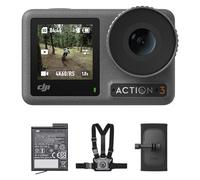 DJI Bundle Plein Air Osmo Action 3 - Caméra d’Action 4K/120 IPS avec Support pour Sangle de Poitrine et de Sac à Dos pour Randonnée et Cyclisme, FOV Ultra-Large, HorizonSteady, Résistance au Froid