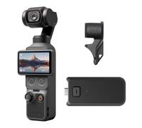 DJI Bundle Spotlight Live Osmo Pocket 4, caméra vlog de Poche avec nacelle, capteur CMOS 1 Pouce et 4K/240 IPS, stabilisation sur 3 Axes, poignée Batterie, Enregistrement en Direct