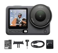 DJI Bundle Standard Osmo Action 6, caméra d’Action avec capteur carré 1/1,1″, Ouverture Variable, 4 h de Batterie, caméra d’Action 4K idéale pour capturer Rapidement des Moments excitants
