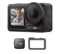 DJI Bundle Vlog Osmo Action 5 Pro (Mic Mini), Caméra d’Action 4K Idéale pour Vloggers avec Émetteur Mic Mini, Mini Cam d’Action avec Capteur 1/1,3", 4 h d’Autonomie, Double Écran Tactile OLED