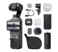 DJI Bundle Vlog Osmo Pocket 4, caméra vlog de Poche avec nacelle, poignée Batterie et Mic Mini 2 TX, capteur CMOS 1 Pouce et 4K/240 IPS, stabilisation sur 3 Axes, Stockage intégré de 107 Go