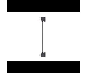 DJI Câble Lightning vers USB-C Noir pour Radiocommande Mavic Air 2, Connecteurs Mâles Courbés, Référence CP.MA.00000224.01
