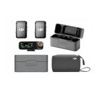 DJI - Mic 2 Système audfio sans fil (2 TX + 1 RX) + Étui de charge + Sac de rangement