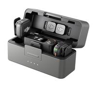 DJI Mic 3 (2 émetteurs, 1 récepteur, station de chargement), microphone cravate sans fil pour iPhone/appareil photo/Android, microphone à clipser pour enregistrement vidéo, Tiktok, YouTube Podcast