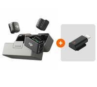 DJI - Mic 3 (2 TX + 1 RX) + Adaptateur smartphone Apple Lightning