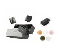 DJI - Mic 3 (2 TX + 1 RX) + Pare-vents + Adaptateur Lightning