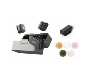 DJI - Mic 3 (2 TX + 1 RX) + Pare-vents + Adaptateur Lightning