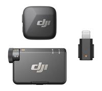 DJI Mic Mini (1 TX + 1 RX) avec Adaptateur pour téléphone Mobile (Lightning) Mic Mini, Ultra-léger, Audio de Haute qualité, Annulation du Bruit, Limite Automatique, Microphone sans Fil, vlog