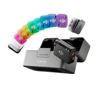 DJI Mic Mini 2 (2 TX + 1 RX Standard + boîtier de Recharge), Micro Cravate DJI, Micro sans Fil pour iPhone et Android/Appareil Photo/Tablette/PC, Transmission 400m, Cache magnétique Multicolore