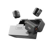 DJI Mic Mini (2 TX + 1 RX + Boîtier de Recharge), Ultra-léger, Audio de HQ | 48 h d'utilisation, annulation du bruit, limite auto, microphone sans fil pour caméra/iPhone/Android, vlog, streaming