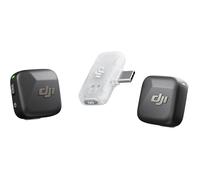 DJI Mic Mini (2 TX + 1 RX), Micro Cravate sans Fil pour iPhone/Android/PC, Transmission 300m, Ultraléger, Réduction Active Bruit