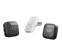 DJI Mic Mini (2 TX + 1 RX mobile), microphone cravate sans fil pour iPhone 17/16/15 et Android/PC/tablette, prêt à l'emploi