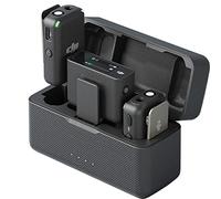 DJI Microphone (boîtier de Charge 2TX 1 RX), Microphone Cravate sans Fil, portée de 250 m, Batterie de 15 Heures, Annulation de Bruit, Microphone sans Fil pour Ordinateur, iPhone, Android
