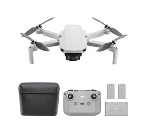 DJI Mini 2 SE Fly More Combo, Lightweight and Foldable Mini Camera Drone with 2.7K Video, Intelligent Modes, 10km Video Transmission, 31-min Flight Time, Under 249 g, Easy to Use, Extra Batteries