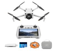 DJI Mini 3 Bundle (DJI RC) - Mini Drone Caméra Léger avec Nacelle Mécanique à 3 Axes, Vidéo 4K HDR, Temps de Vol de 38 Minutes, Transmission Vidéo jusqu’à 10 km, Prise de Vue Verticale